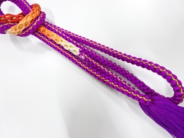 正絹　手組帯締め